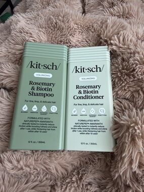 Kitsch Rosemary & Biotin Shampoo and Conditioner Duo - Sage and Pale Mint